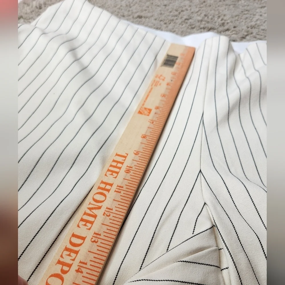 Women's Cream & Black Skinny Ankle High Rise Pants - A New Day - Size 17R